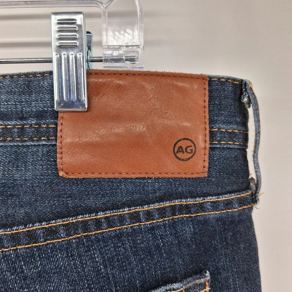AG Adriano Goldschmied Jeans Mens Tag 38x34 [38x30 Actual] Blue Straight AG ROB
